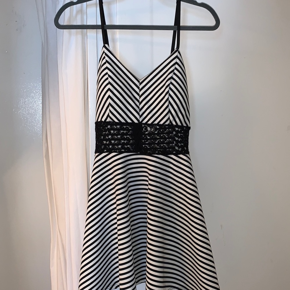 Black and white dress